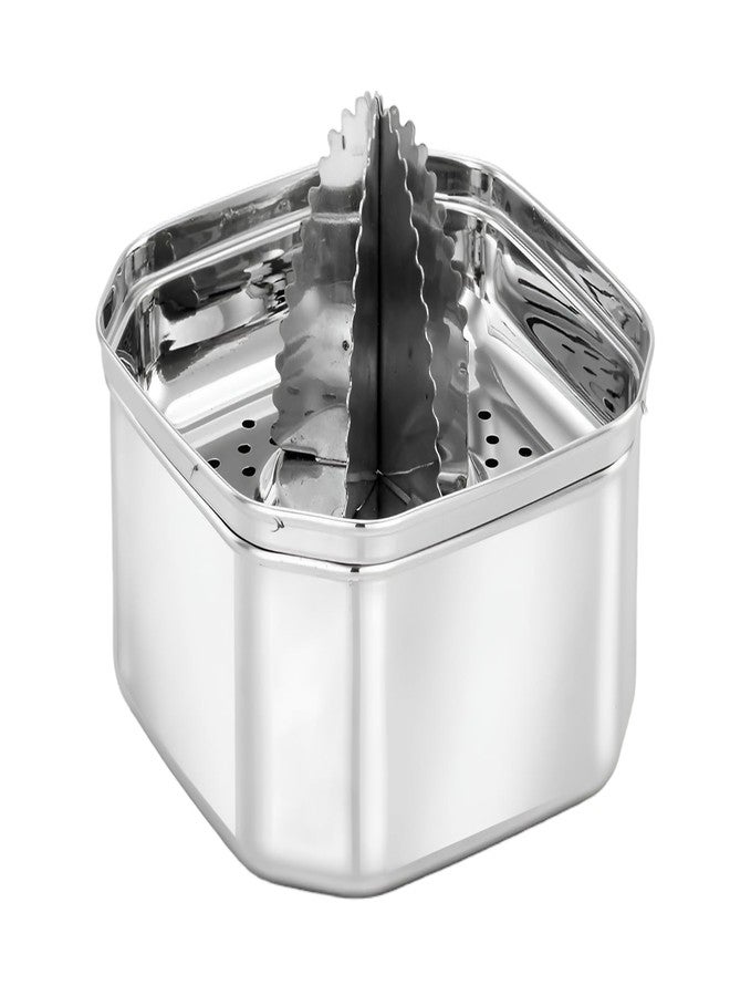 NOHUNT Premium Stainless Steel Manual Citrus Juicer, Hand Press Squeezer with Honeycomb Filter Bowl, Large Capacity Lemon Orange Juice Strainer, 12.2x12.2x6.8 cm (Octagon) - Image 1